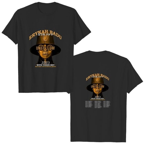 Kristi M Other - Erykah Badu Unfollow Me Tour 2023 2 Sided Unisex Music Fan T-Shirt  165